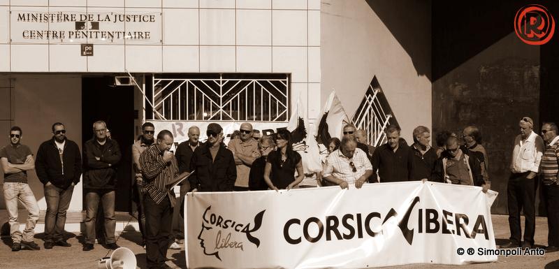 Mobilisation Corsica Libera Prison de Borgu Octobre 201